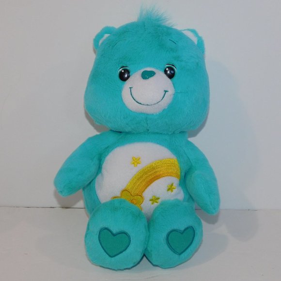 2012 Hasbo Care Bears WISH BEAR 13" Plush Stuffed Toy - Picture 1 of 6
